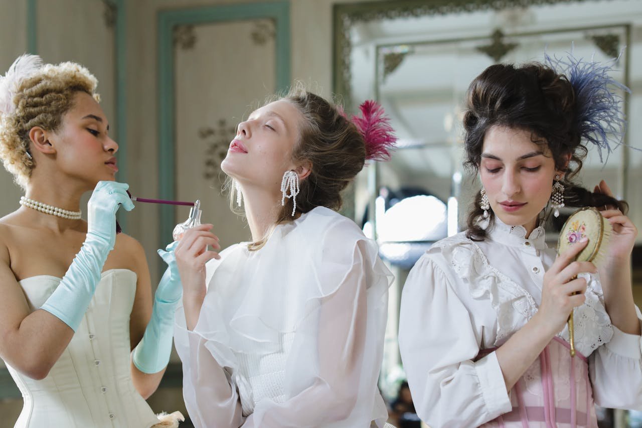 Beautiful Women Wearing Period Costumes